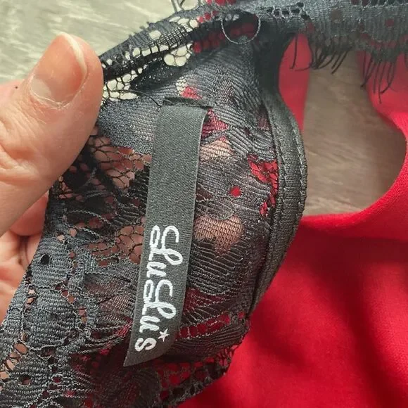 Lulus Red Lace Back Dress for Occasion - Picture 6 of 9